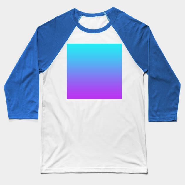 Lovely Teal to Purple Gradient Baseball T-Shirt by Whoopsidoodle